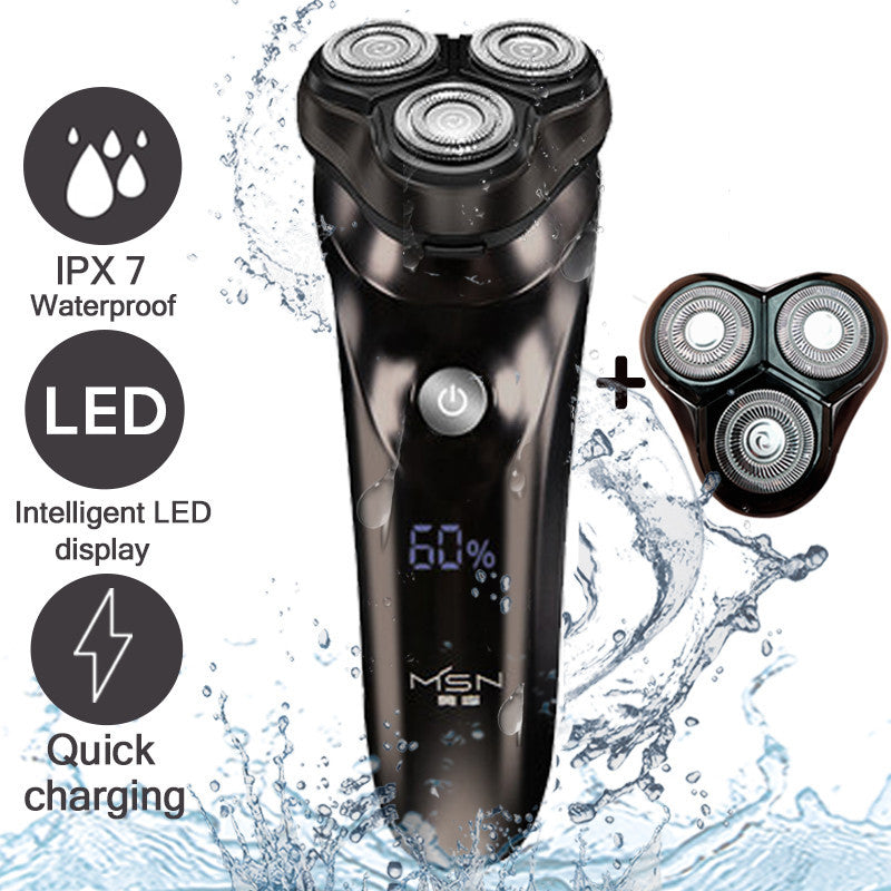 Maison Men's IPX7 Beard Trimmer – Rechargeable, Cordless, Waterproof Grooming Kit (Model QM3)