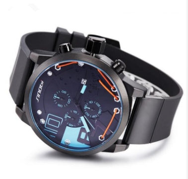 Luxury Men’s Chronograph Sport Watch – Quartz Wristwatch with Auto Date & Shock Resistance
