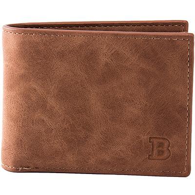 New Design Men’s PU Leather Wallet – Slim & Lightweight Short Wallet