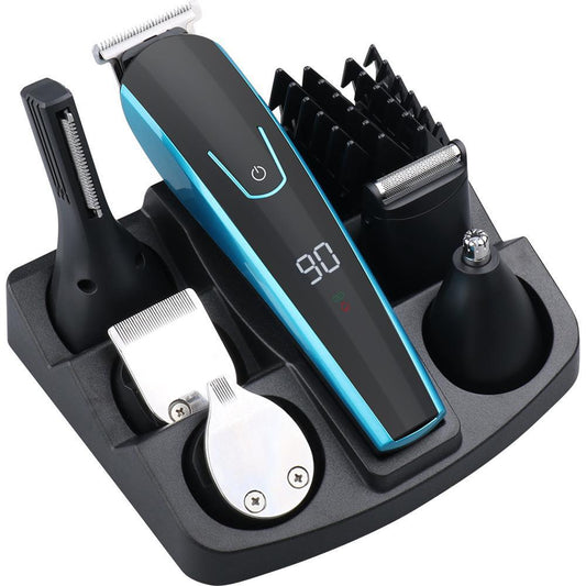 Hair Trimmer Electric Clipper & Beard Shaving Machine – Dual Power USB Rechargeable with Push Button Control