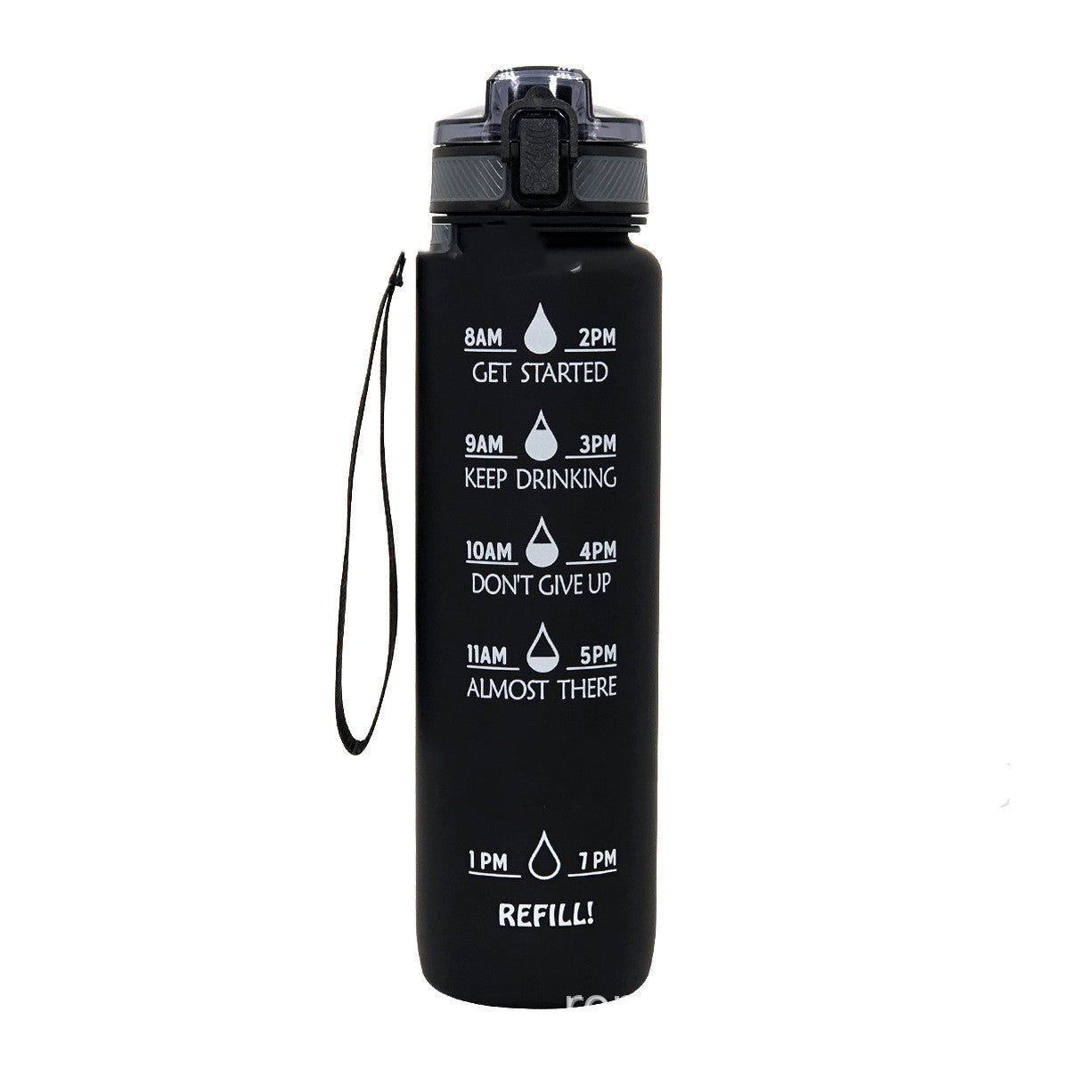 1L Sports Frosted Gradient Water Bottle – Leak-Proof, Lightweight, BPA-Free