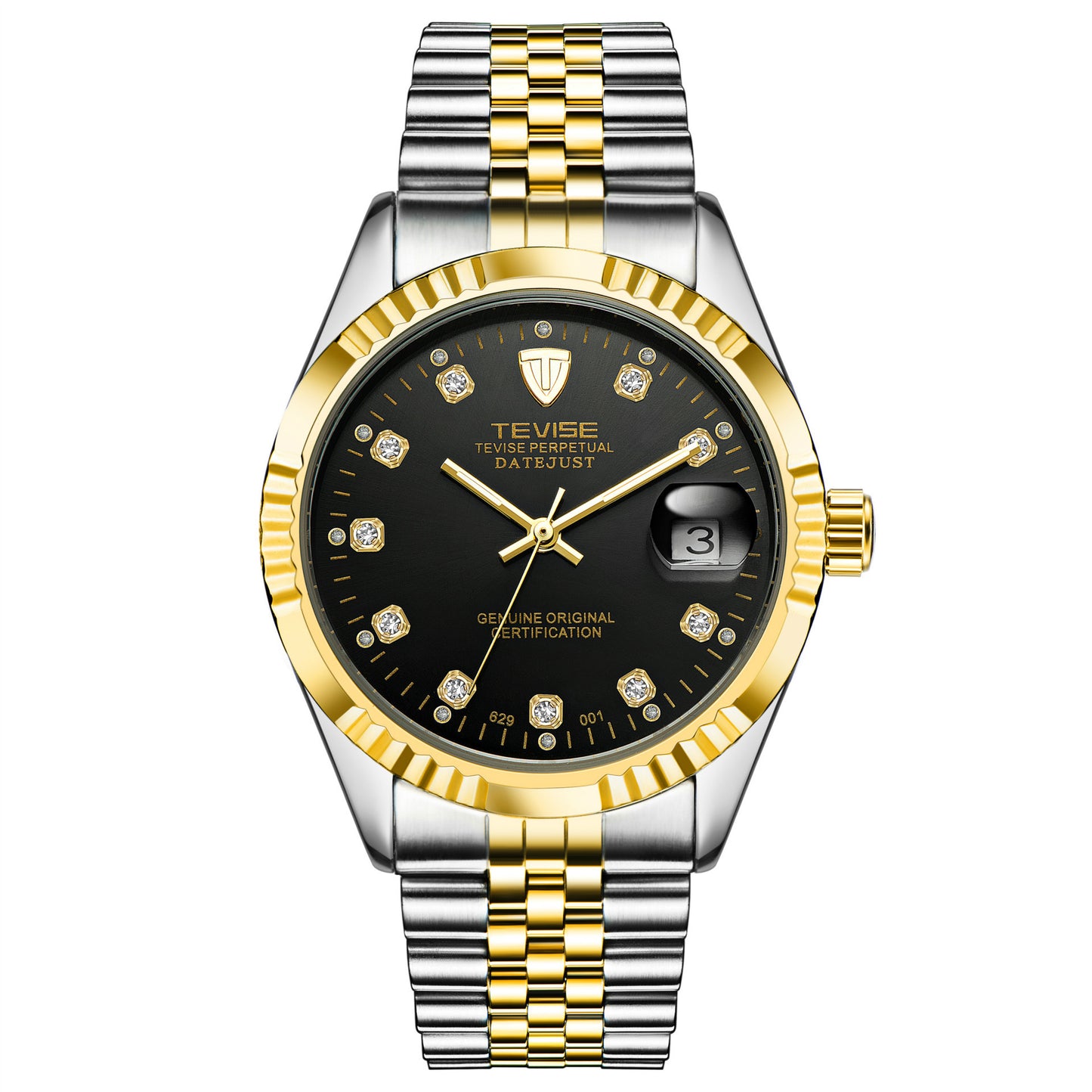 TEVISE Explosion Calendar Men’s Mechanical Watch – Waterproof Automatic Business Wristwatch