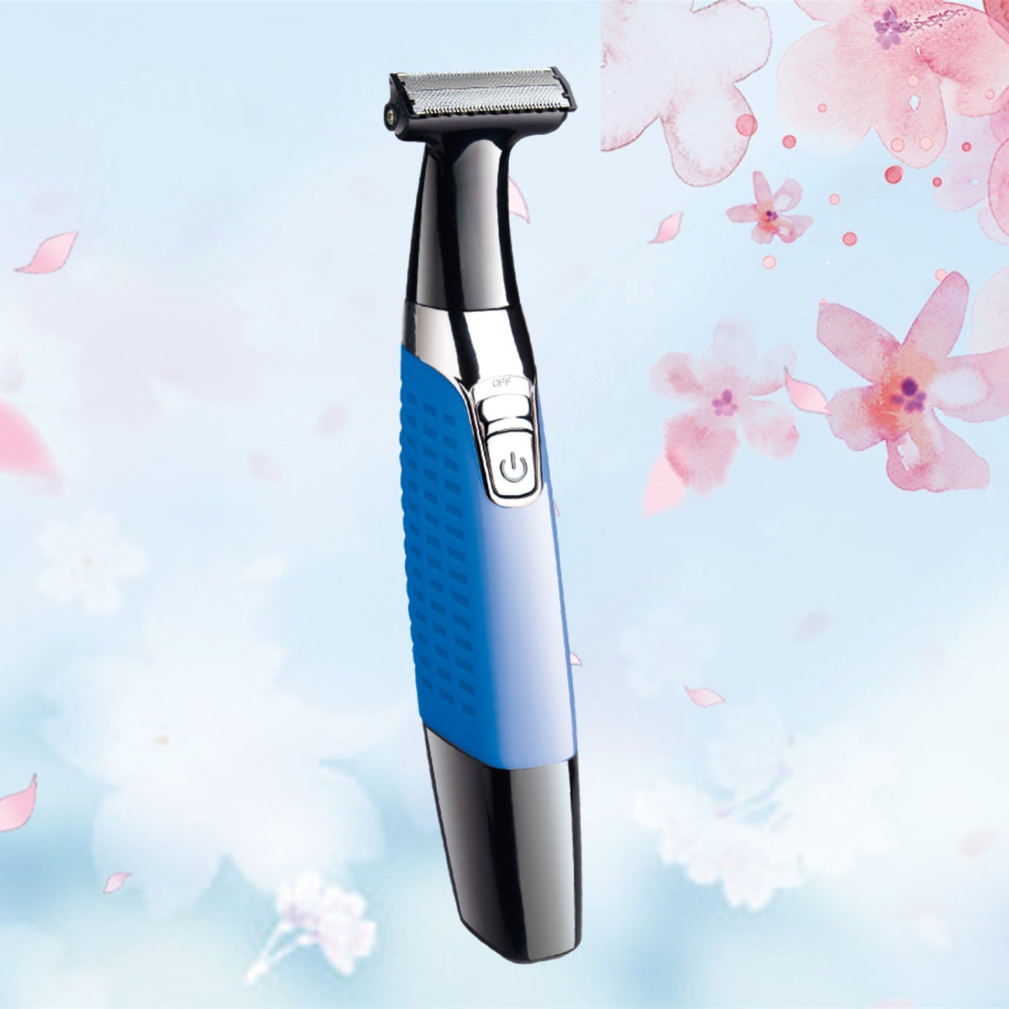Electric Man Shaver Razor – Facial & Body Hair Clipper with Stainless Steel Blade, USB Charging & Non-Slip Handle