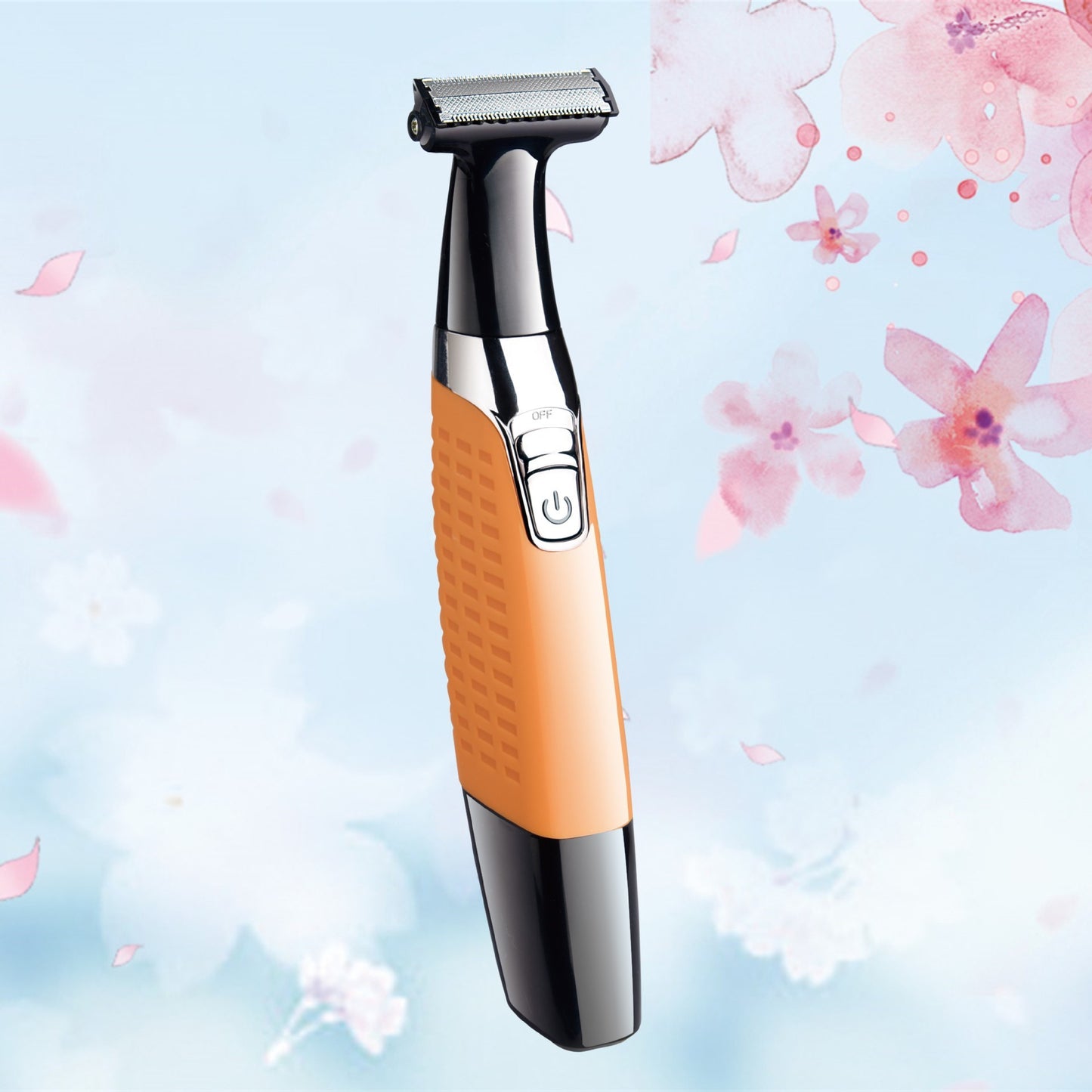 Electric Man Shaver Razor – Facial & Body Hair Clipper with Stainless Steel Blade, USB Charging & Non-Slip Handle