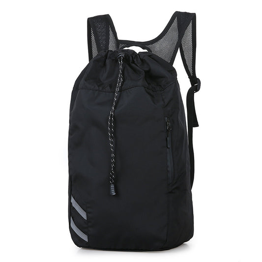 Nylon Backpack Gym Bag – Convertible Carry with Zipper Pocket (30 × 17 × 56 cm)