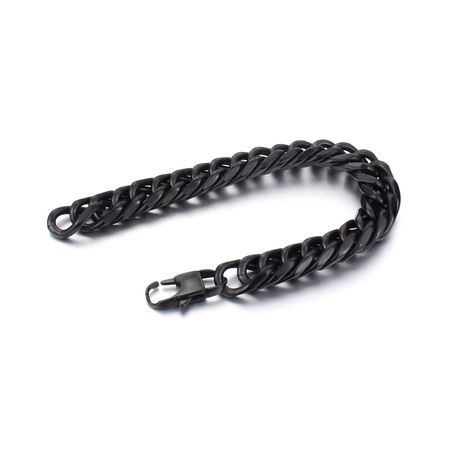 Men’s Fashion Personality Titanium Steel Bracelet – Geometric Electroplated Stylish Bracelet 21.5cm