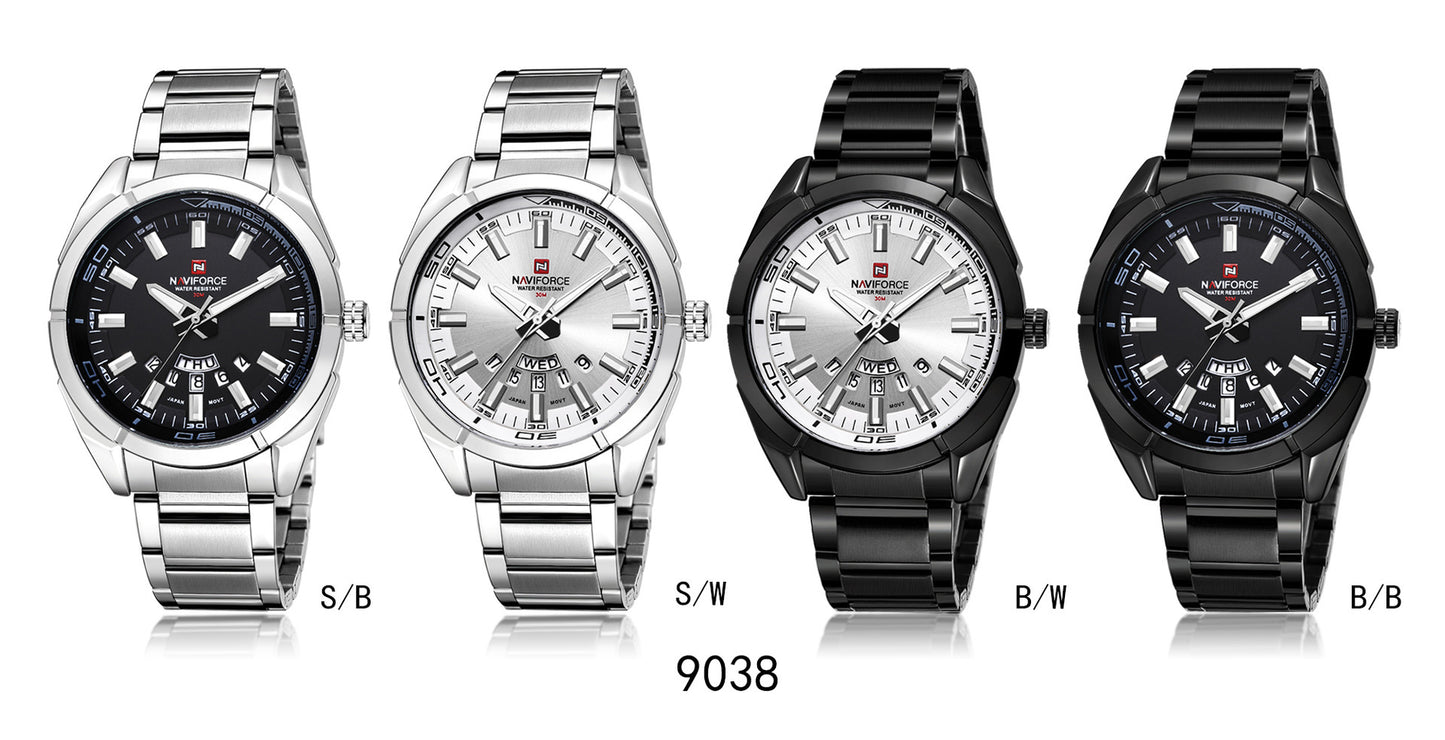 NAVIFORCE 9038 Men’s Quartz Watch – Affordable, Waterproof, Multifunctional
