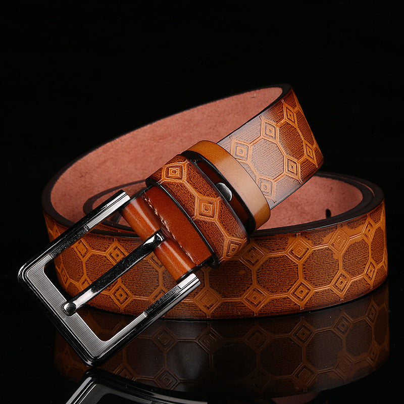 New Men’s Fashion Belt – European & American Style, Wholesale Export Model