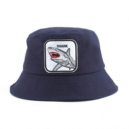 Embroidered Casual Flat Top Hat – MensAdjustable Cotton-Blend Cap