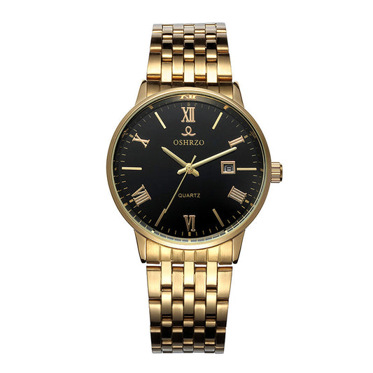 European Shizhao Business Casual Men’s Quartz Watch – Waterproof, Single Calendar, Non-Mechanical