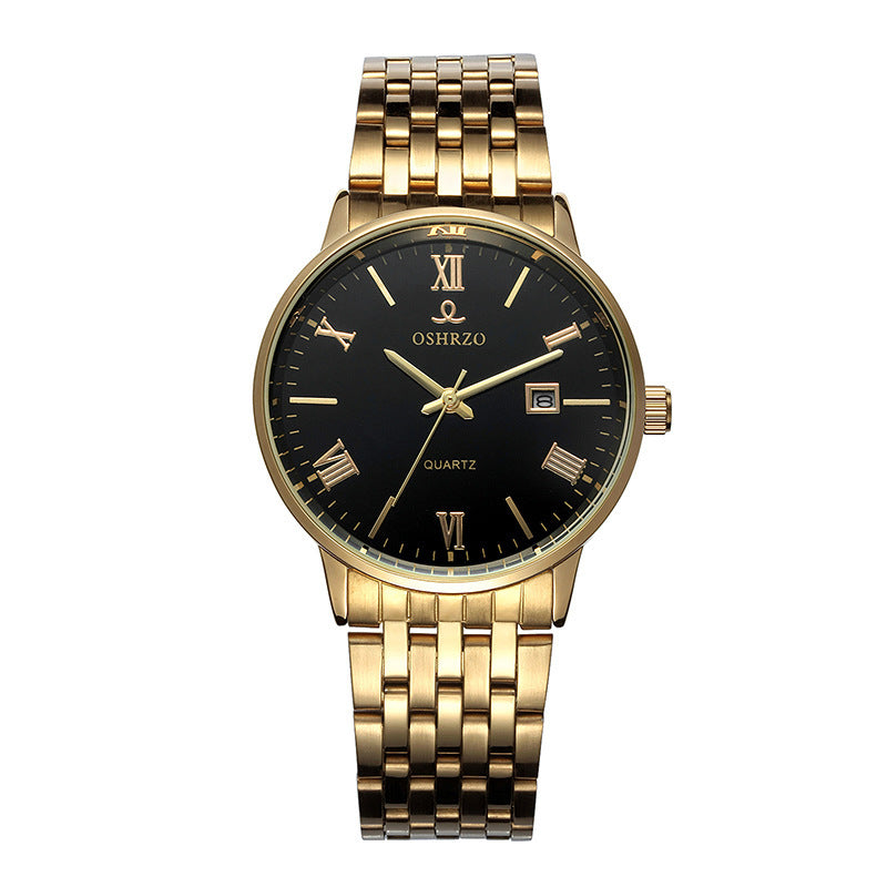 European Shizhao Business Casual Men’s Quartz Watch – Waterproof, Single Calendar, Non-Mechanical