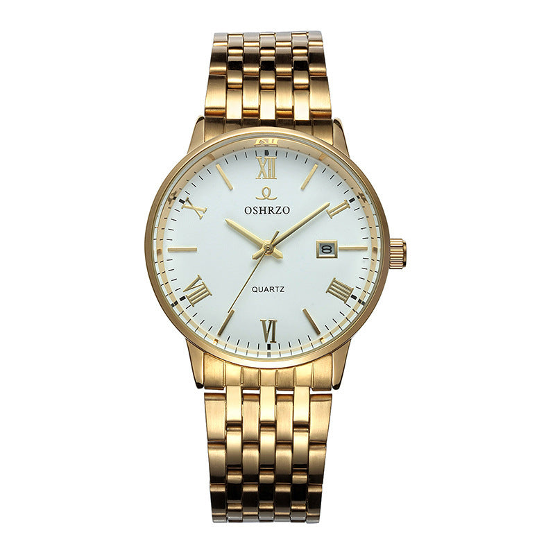 European Shizhao Business Casual Men’s Quartz Watch – Waterproof, Single Calendar, Non-Mechanical