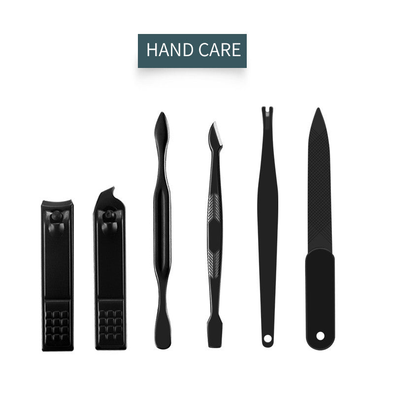 16-Piece Professional Manicure & Pedicure Grooming Kit with PU Leather Case