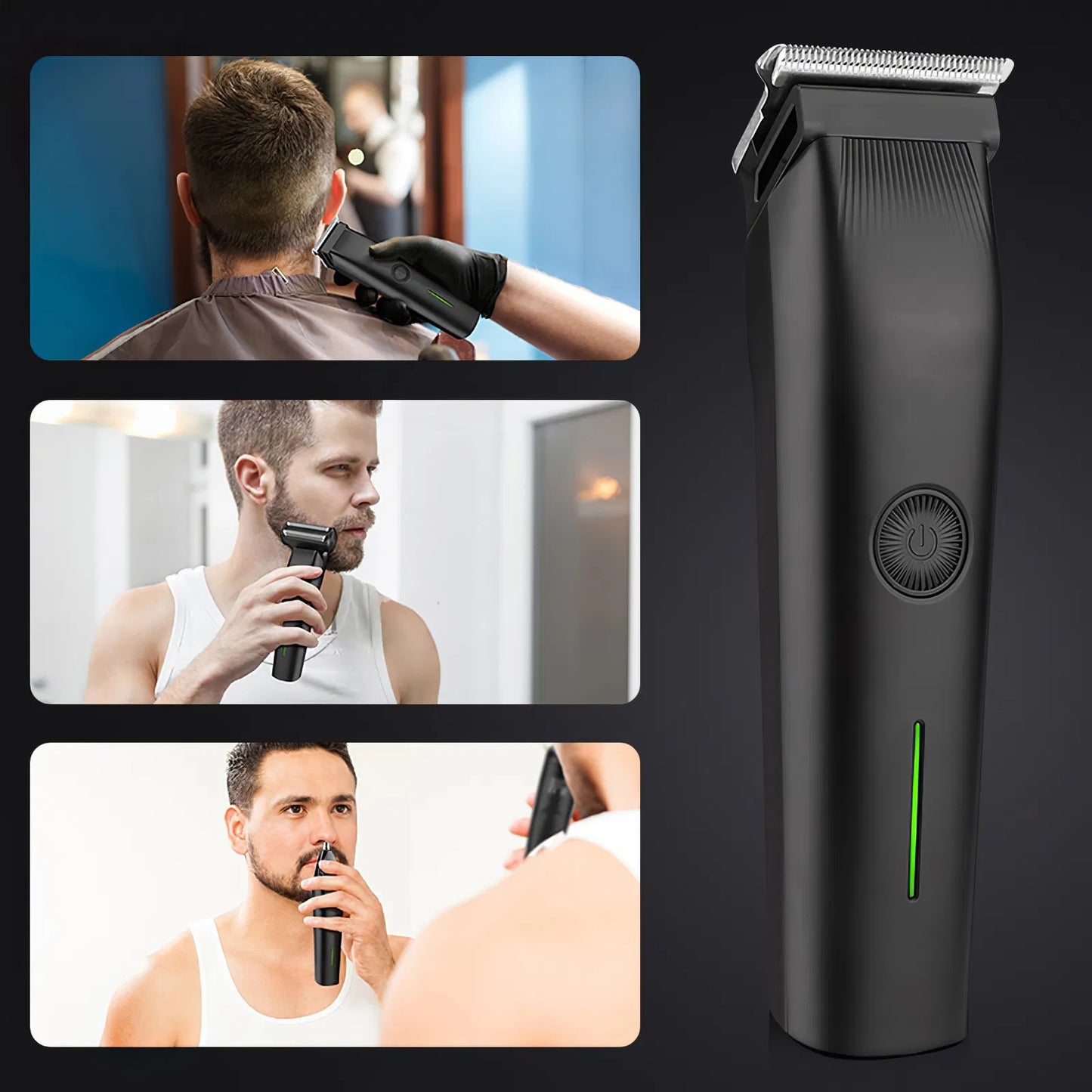 Beard Trimmer 3 In 1 Hair Clippers & Men’s Grooming Kit – Face, Nose, Ear Hair Trimmer with Adjustable Guards