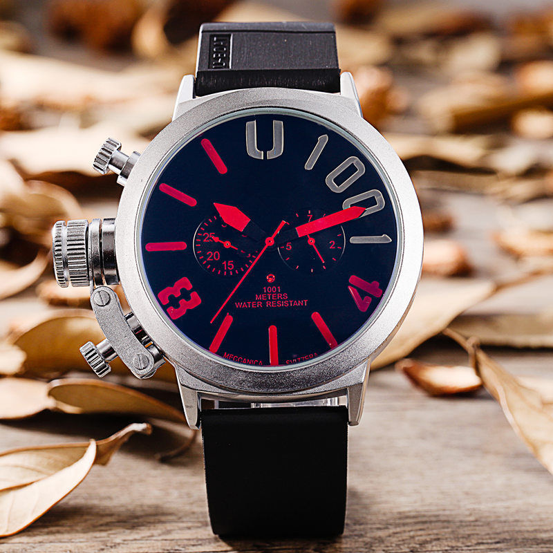 Men's 5-Needled Automatic Mechanical Watch – Luxury Electronic Movement Timepiece with Mineral Glass & Alloy Case