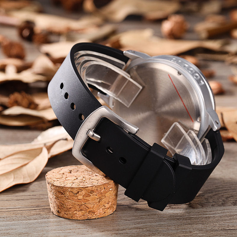 Men's 5-Needled Automatic Mechanical Watch – Luxury Electronic Movement Timepiece with Mineral Glass & Alloy Case