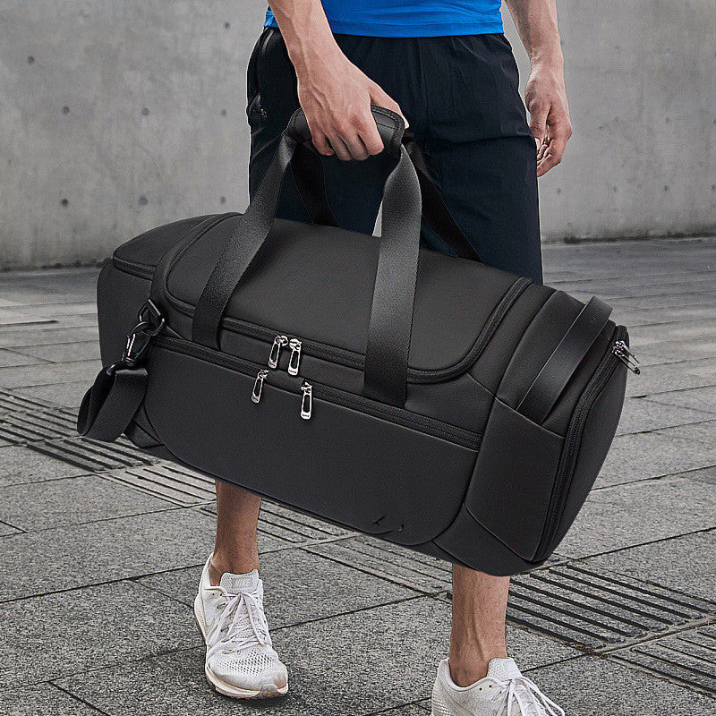 Men’s Multifunctional Travel Leisure Gym Bag – Medium Capacity 20-35L with Dry & Wet Separation