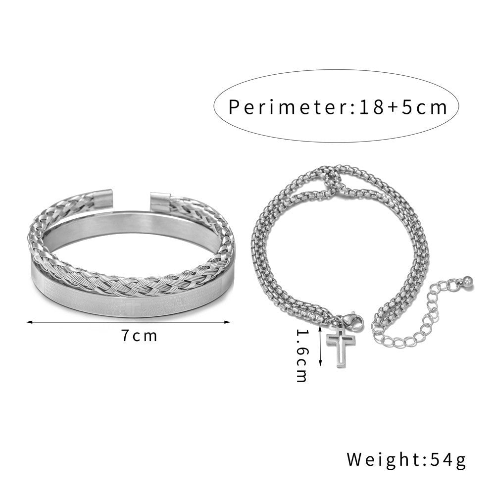 Men’s Party Bangle Bracelet – Stylish Alloy Jewelry for Fashionable Occasionsv