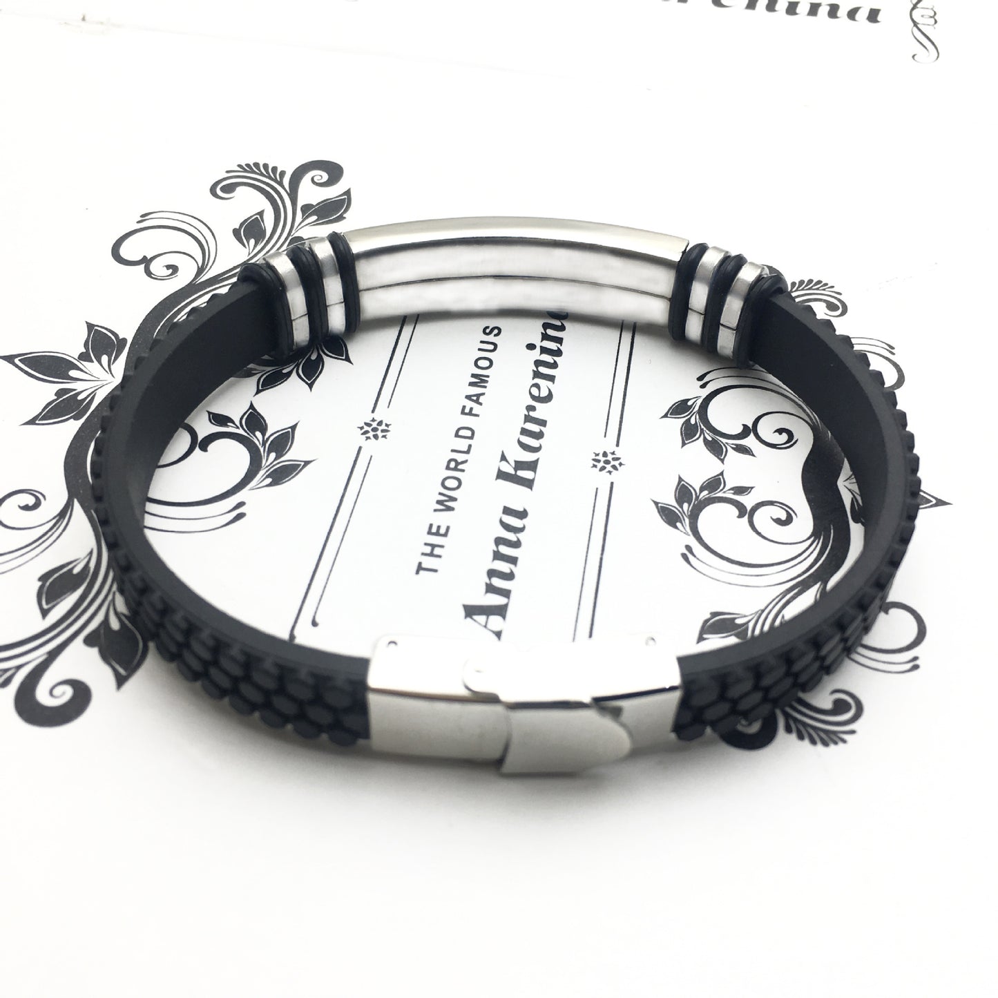 Zap Leather & Stainless Steel Men's Bracelet – Modern Braided Wristband for Casual & Formal Wear