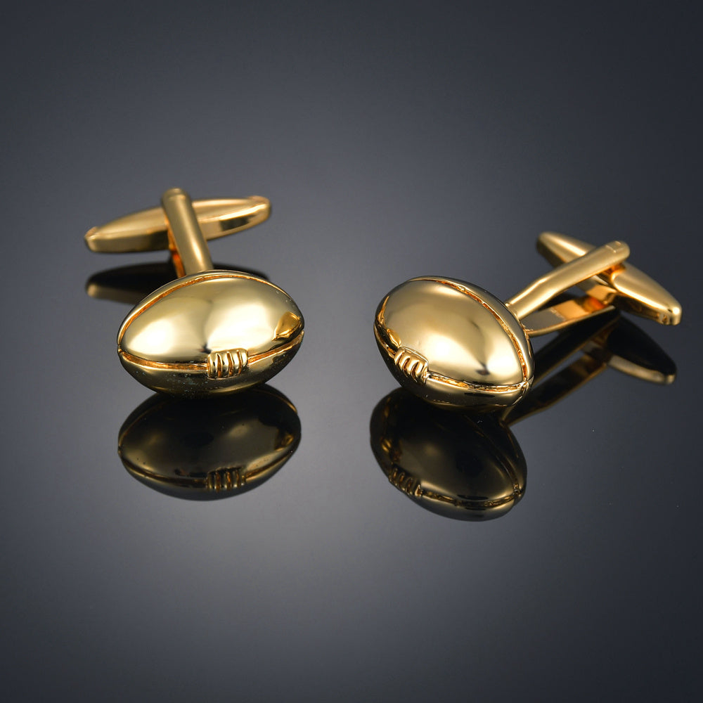 Gold Color Maple Leaves Letter Name Cufflinks for Men – French Style