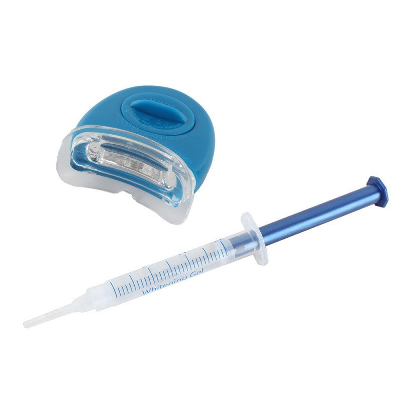 Professional Teeth Whitening Gel Kit – 3 ml Gel Syringes with Trays, LED Lamp & Shade Guide