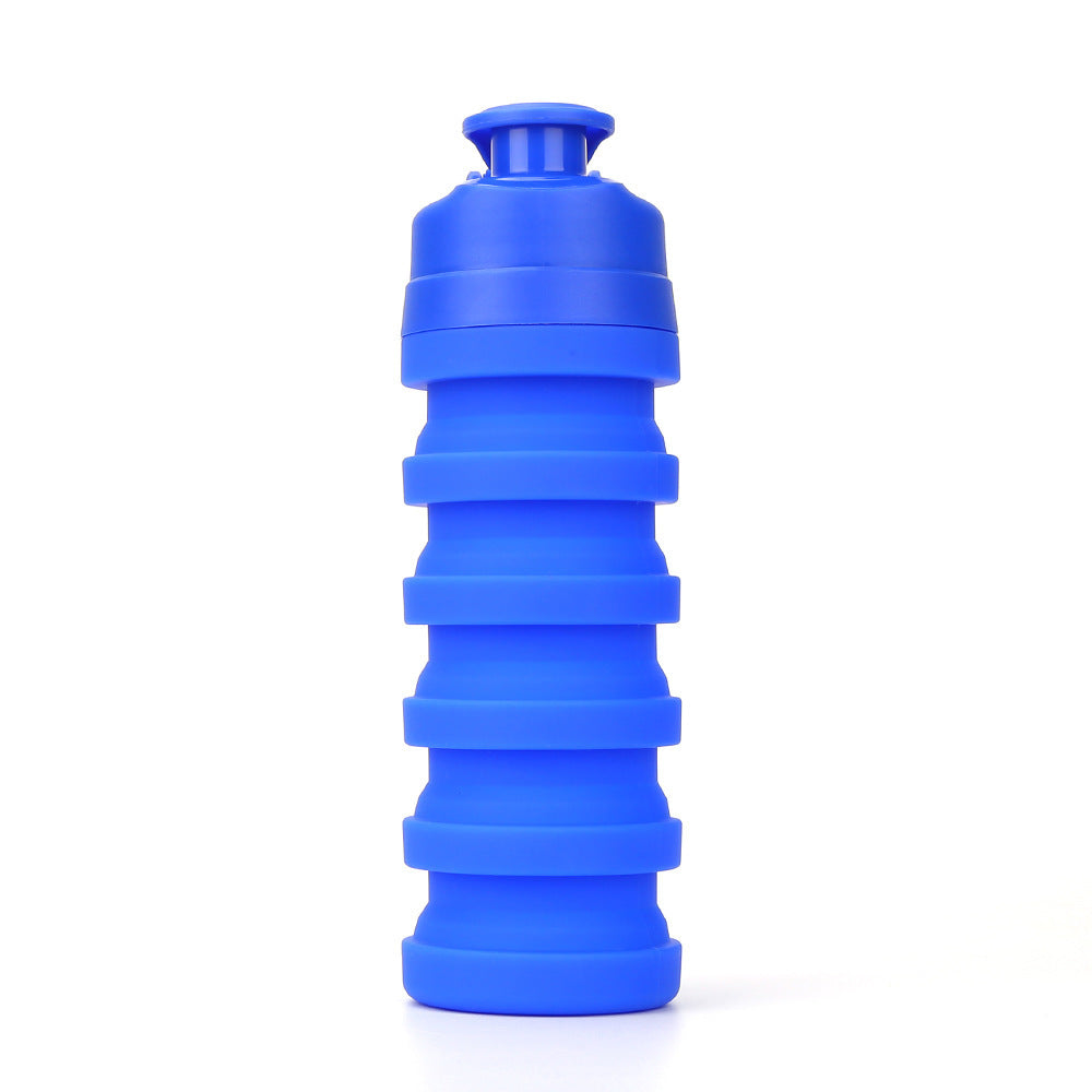 500ml Collapsible Outdoor Water Bottle – BPA-Free Silicone Sports Water Cup for Hiking, Cycling & Fitness