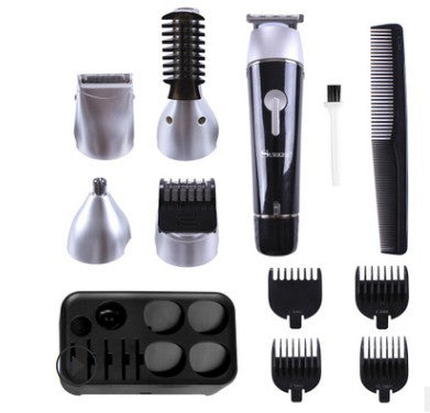 Professional Waterproof Beard Trimmer – Cordless Body & Face Grooming Kit with LCD Display, 60 Min