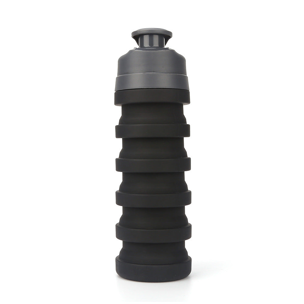 500ml Collapsible Outdoor Water Bottle – BPA-Free Silicone Sports Water Cup for Hiking, Cycling & Fitness