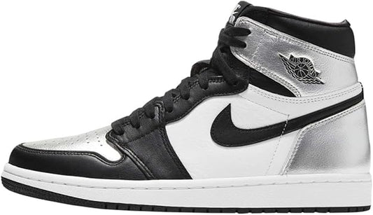 Jordan 1 High OG Silver Toe Black/Black Metallic Silver