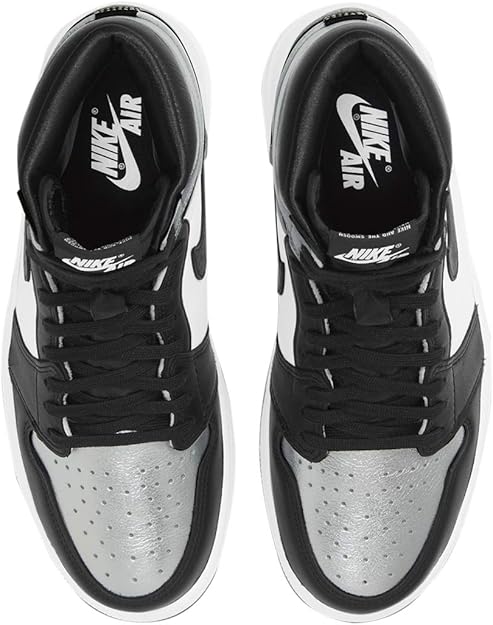 Jordan 1 High OG Silver Toe Black/Black Metallic Silver