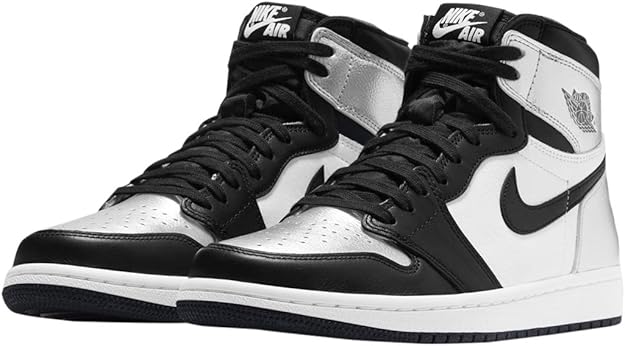 Jordan 1 High OG Silver Toe Black/Black Metallic Silver