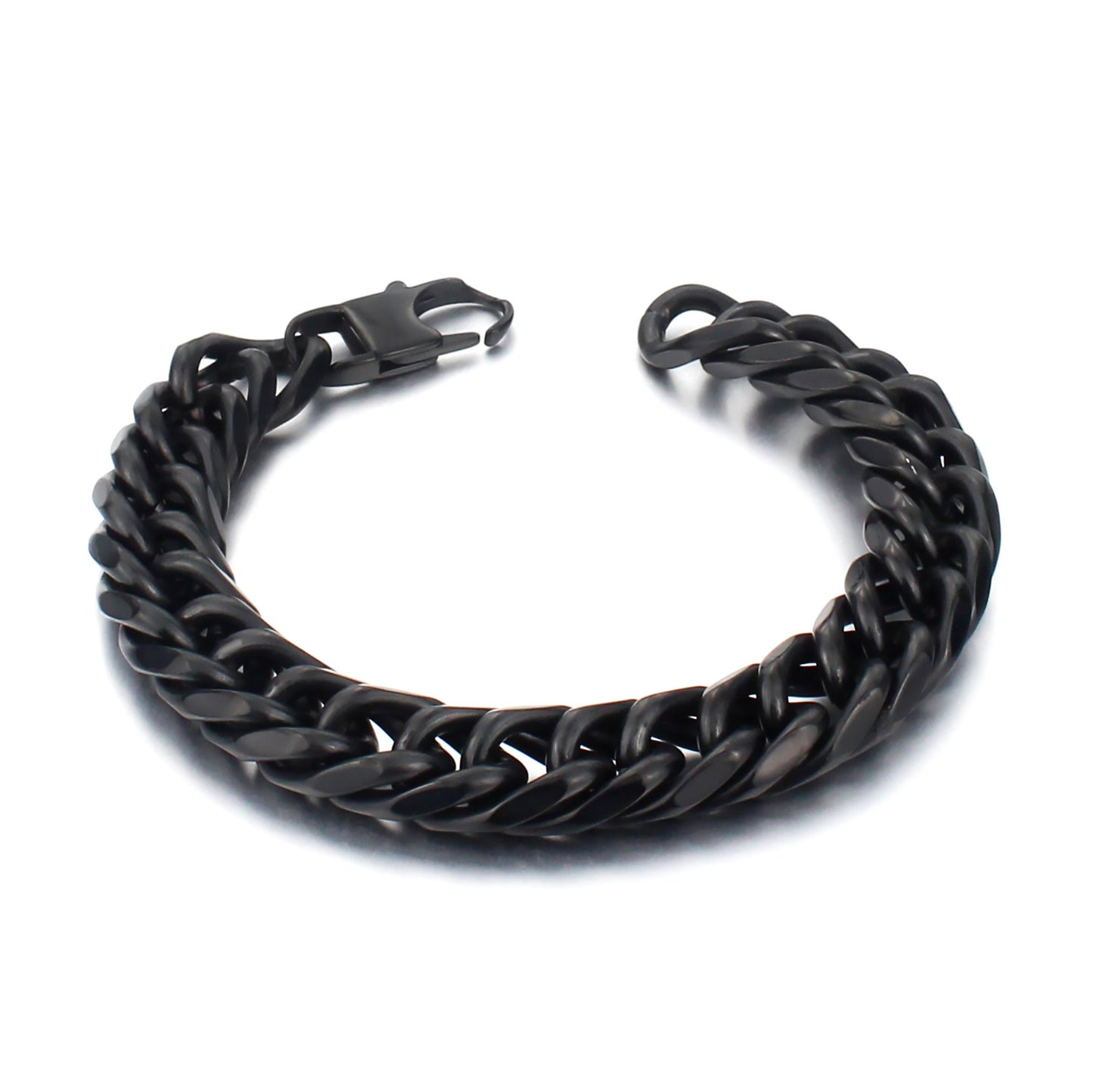 Men’s Fashion Personality Titanium Steel Bracelet – Geometric Electroplated Stylish Bracelet 21.5cm