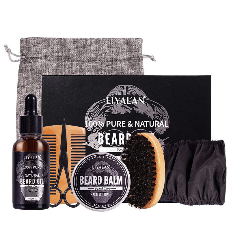 Beard Growth Kit for Men – Complete Mustache & Beard Grooming Set