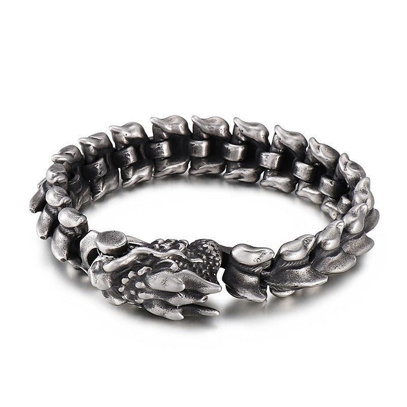Men’s Fashion Personality Domineering Punk Style Keel Titanium Bracelet – Bold & Strong Design