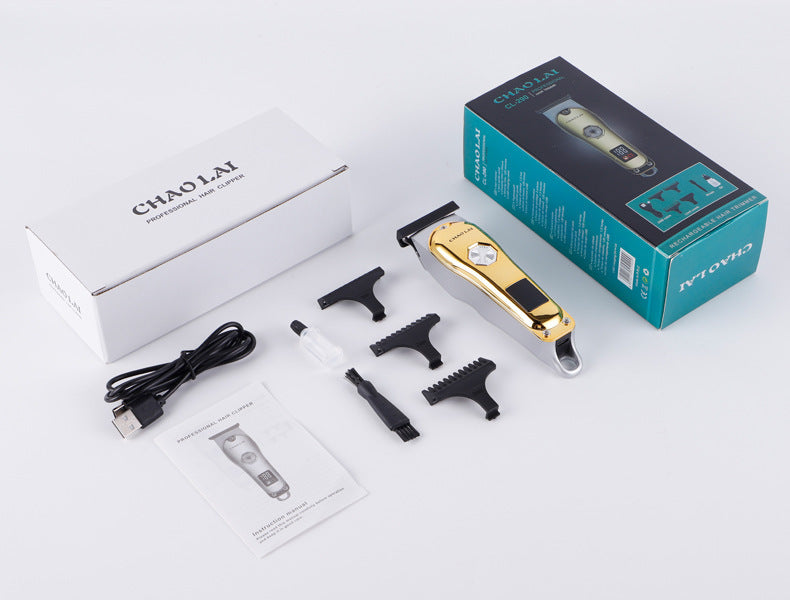 Hair Clipper T-Blade Electric Beard Trimmer – Cordless, Rechargeable, Low Noise USB Charging