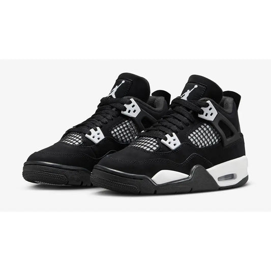 Nike Air Jordan 4 Retro “White Thunder” – Black Nubuck Limited Edition Sneakers