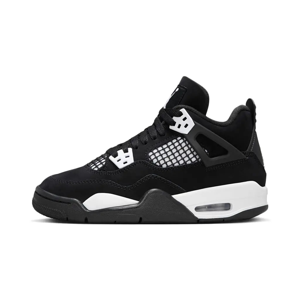 Nike Air Jordan 4 Retro “White Thunder” – Black Nubuck Limited Edition Sneakers