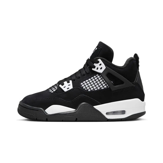 Nike Air Jordan 4 Retro “White Thunder” – Black Nubuck Limited Edition Sneakers