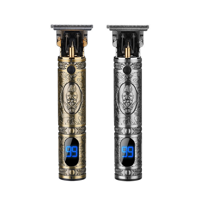 Professional Hair & Beard Trimmer – Stainless Steel Electric Grooming Tool for Men, Multiple Colors Available