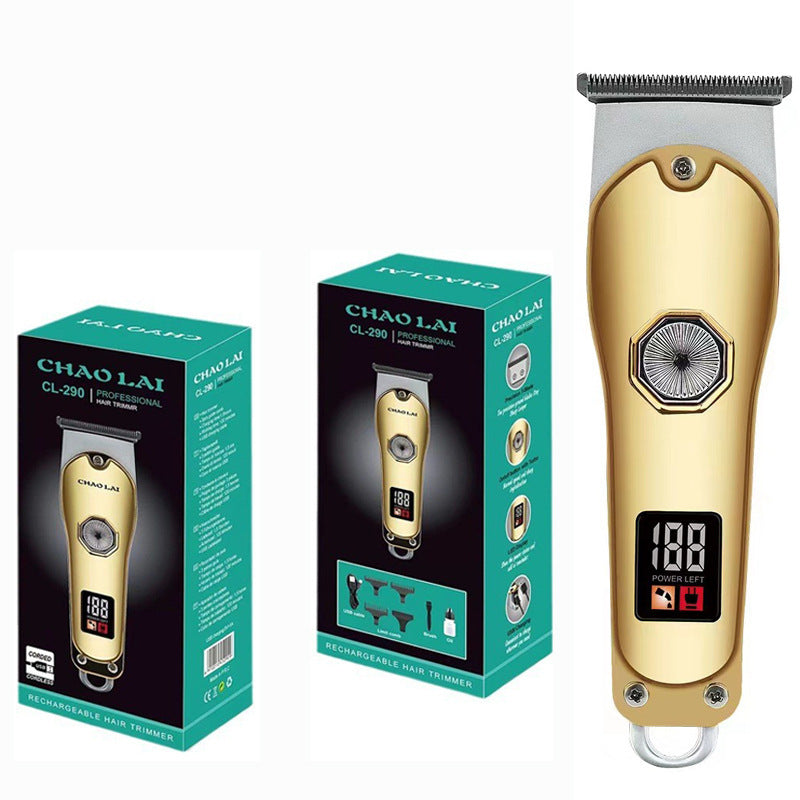 Hair Clipper T-Blade Electric Beard Trimmer – Cordless, Rechargeable, Low Noise USB Charging