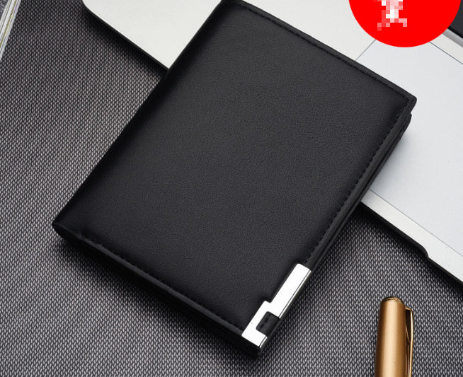 Men’s PU Leather Business Wallet – Slim Money Holder & Business Card Case