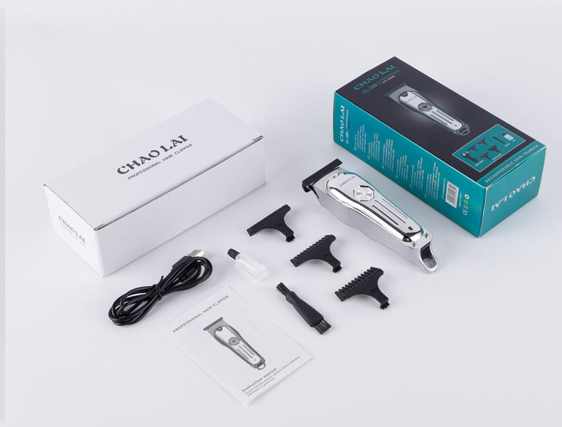 Hair Clipper T-Blade Electric Beard Trimmer – Cordless, Rechargeable, Low Noise USB Charging