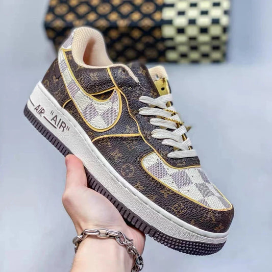 Virgil Abloh x Louis Vuitton x Nike Air Force 1 Brown – Exclusive Designer Collaboration