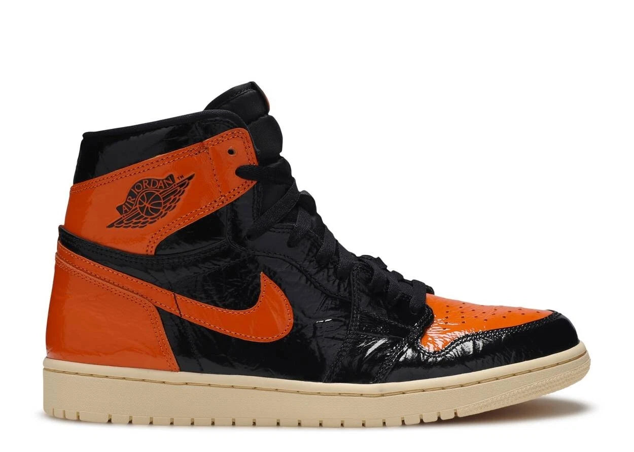 This is a Nike Air Jordan 1 Retro High OG "Shattered Backboard 3.0