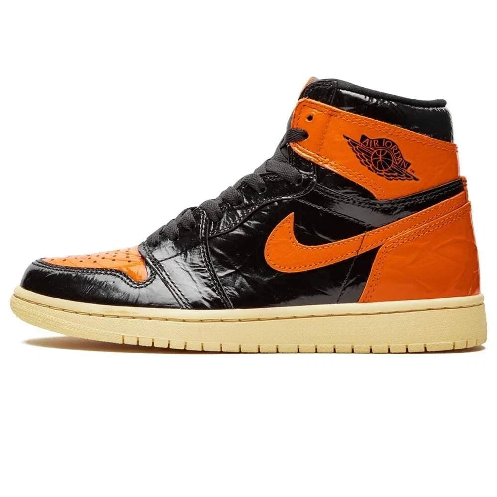 This is a Nike Air Jordan 1 Retro High OG "Shattered Backboard 3.0
